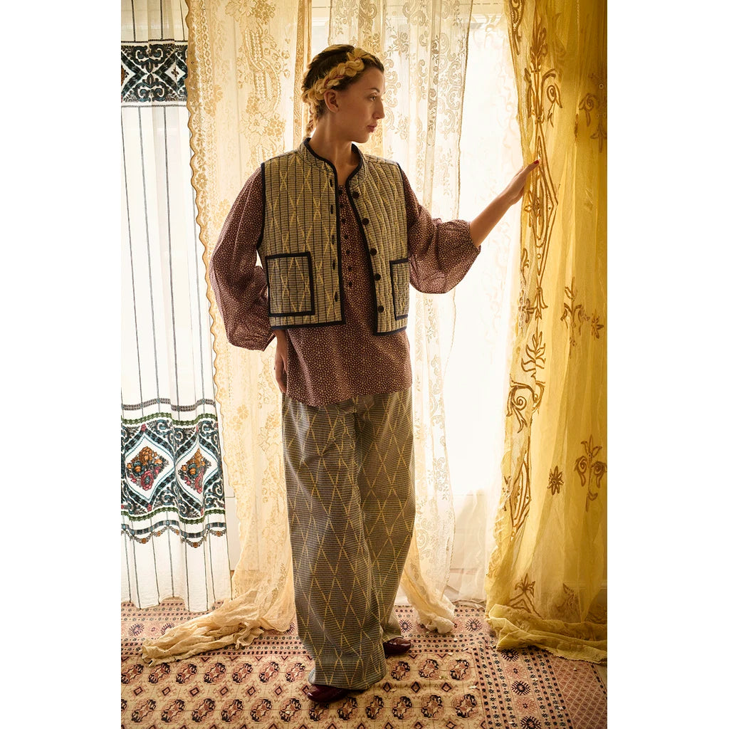 Bluse Habiba - BURGUNDY