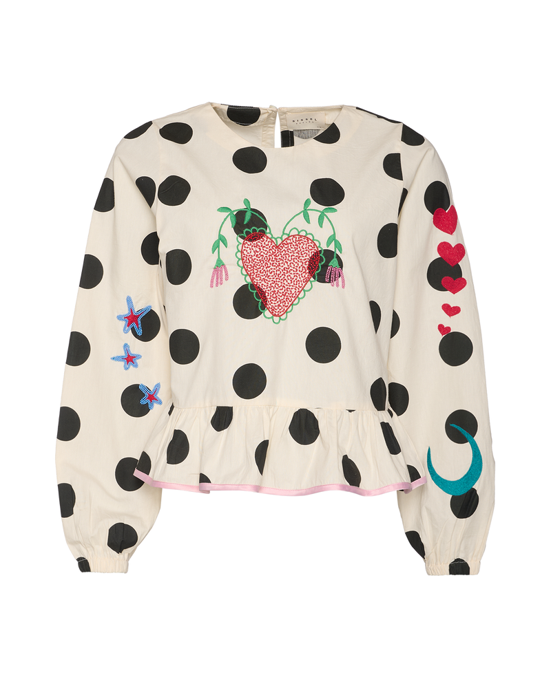 Top Diana - Black Dot