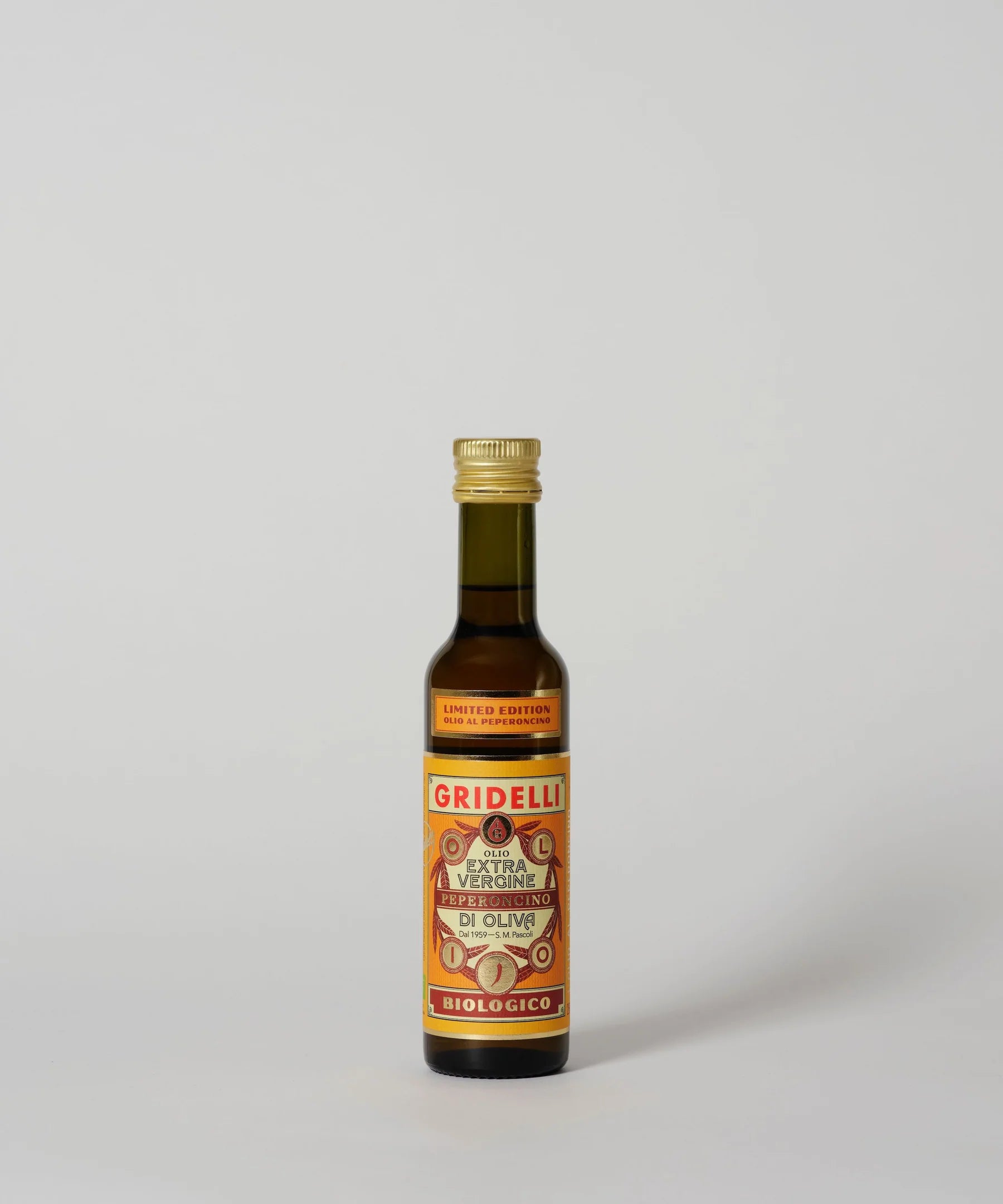 Gridelli Økologisk Chiliolivenolie 250 ml