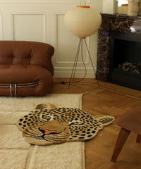 Tæppe - Himani Leopard head rug - Stor