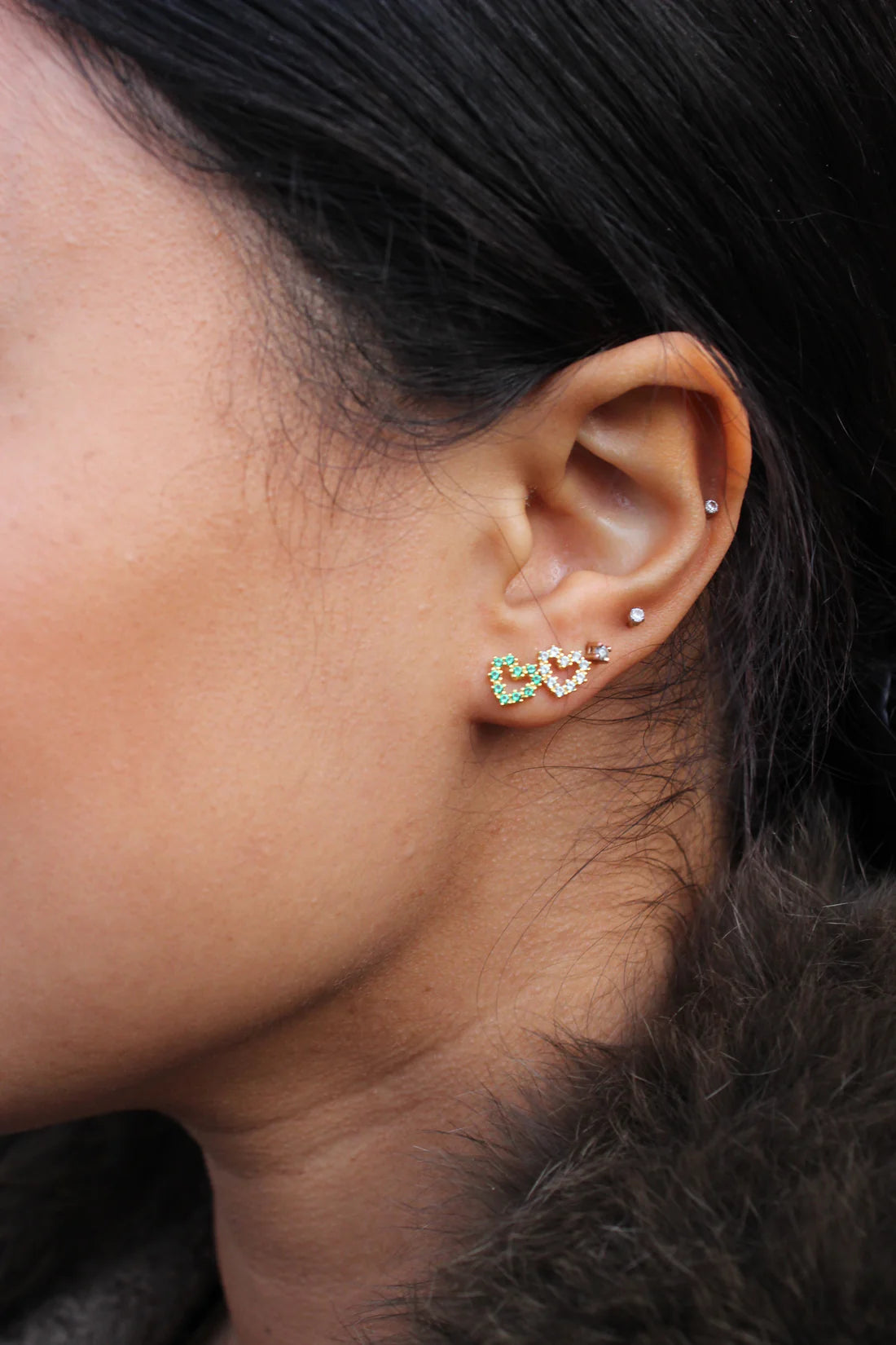 Cæur Crystal stud