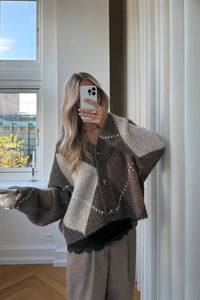 N-Laiana Knit Cardigan – Ash Brown Mix
