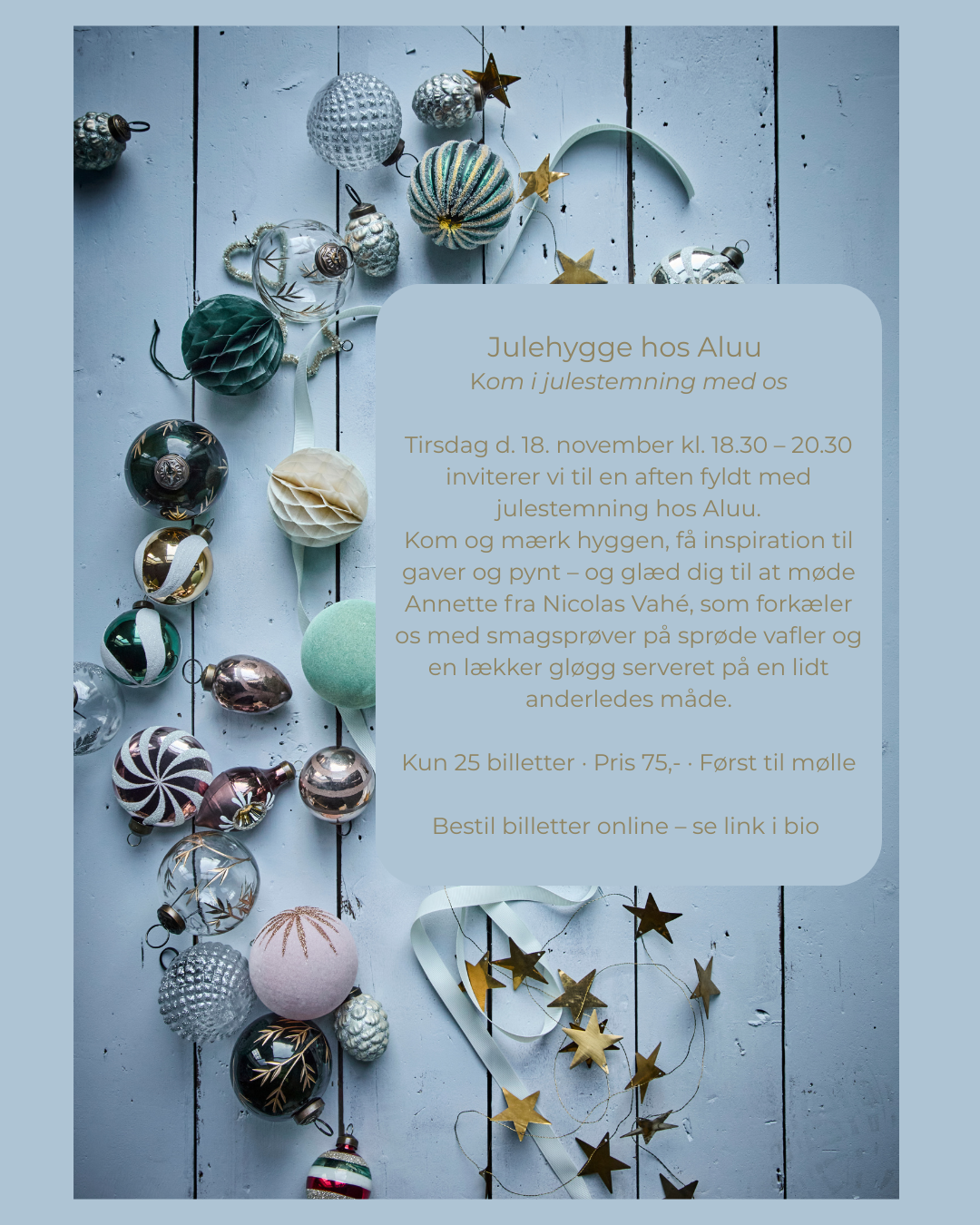 EVENT - Julehygge hos Aluu