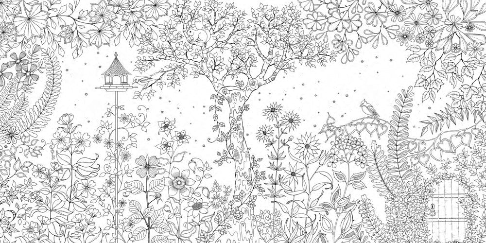 Malebog - Secret Garden. Treasure Hunt and coloring book
