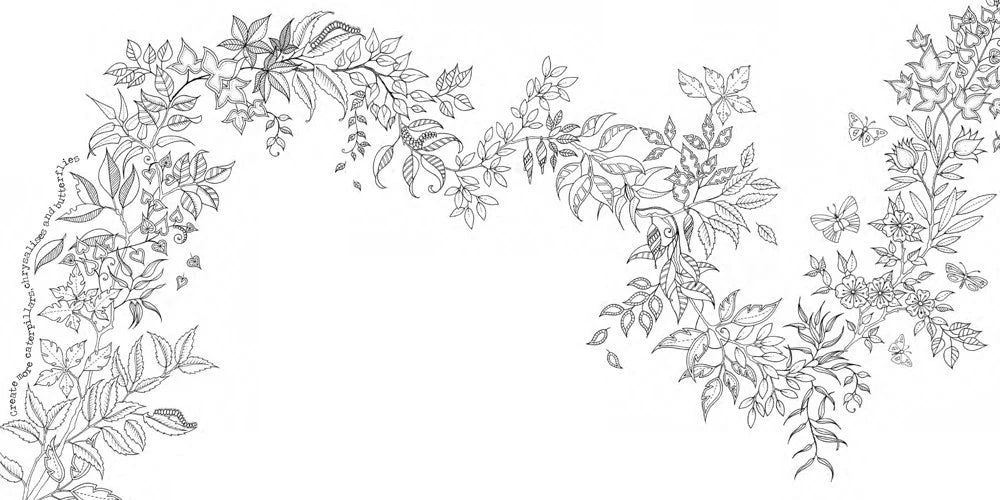 Malebog - Secret Garden. Treasure Hunt and coloring book