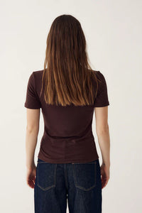 Lidie SS Top – Chocolate