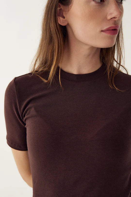 Lidie SS Top – Chocolate