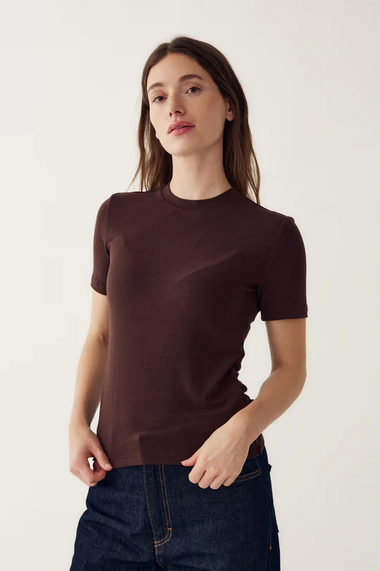 Lidie SS Top – Chocolate