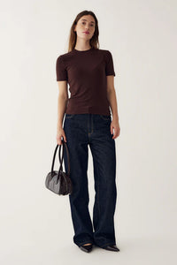 Lidie SS Top – Chocolate