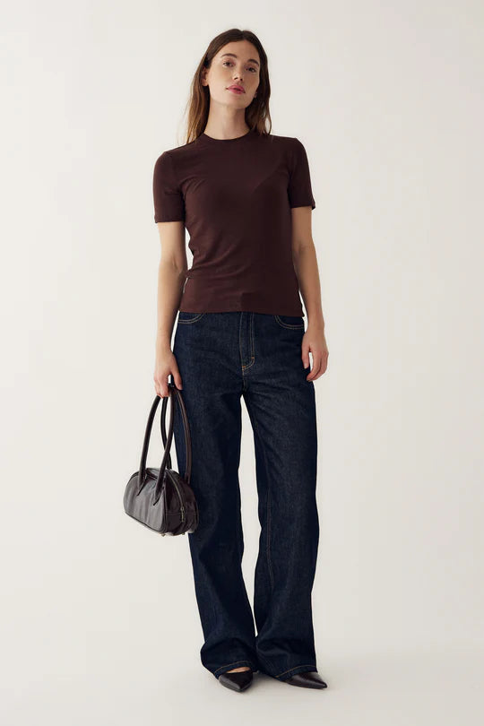 Lidie SS Top – Chocolate