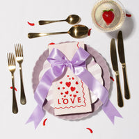 Broderede servietter - 2 stk. | LOVE