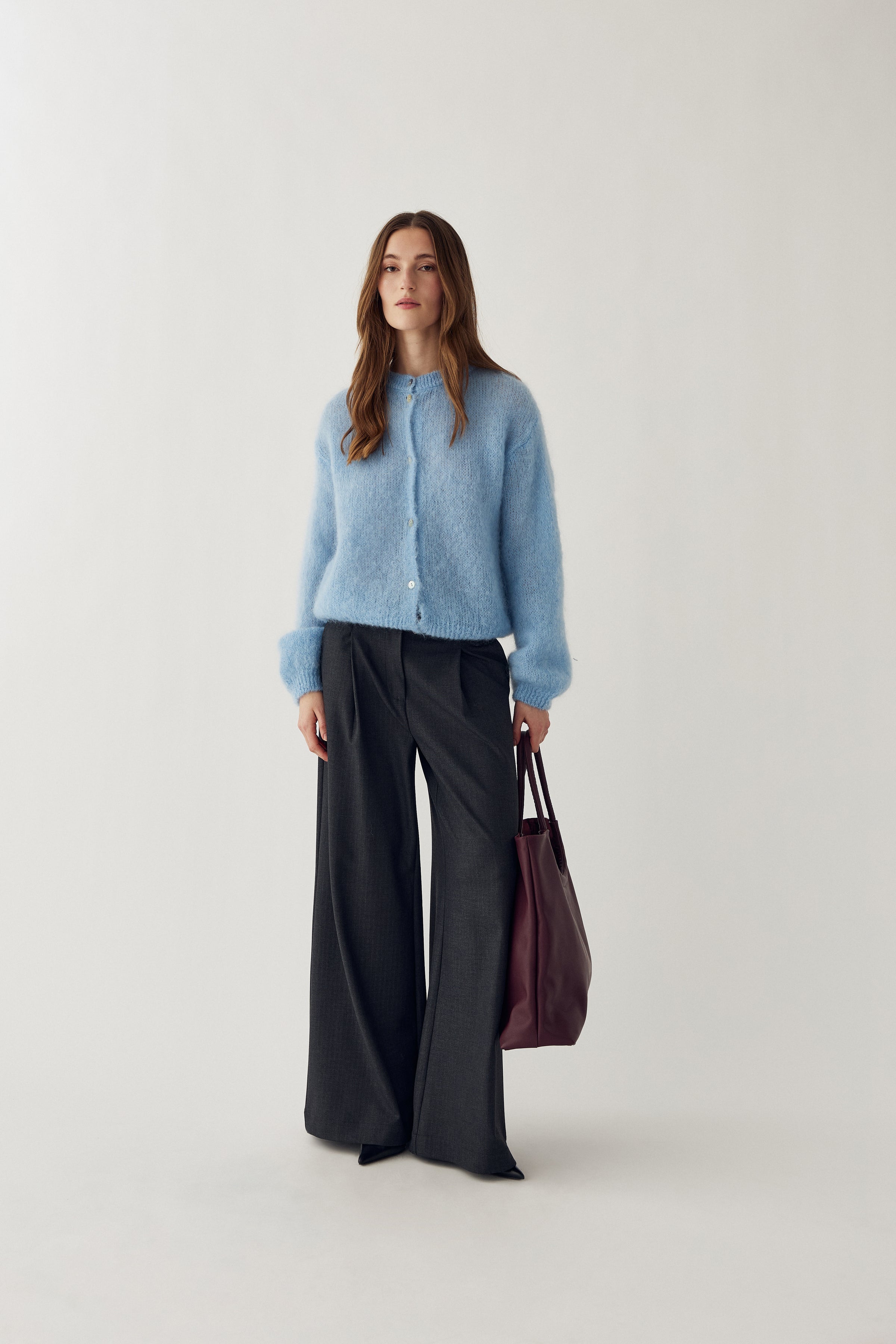 Noella N-Kae Mohair Cardigan – Blød mohair cardigan