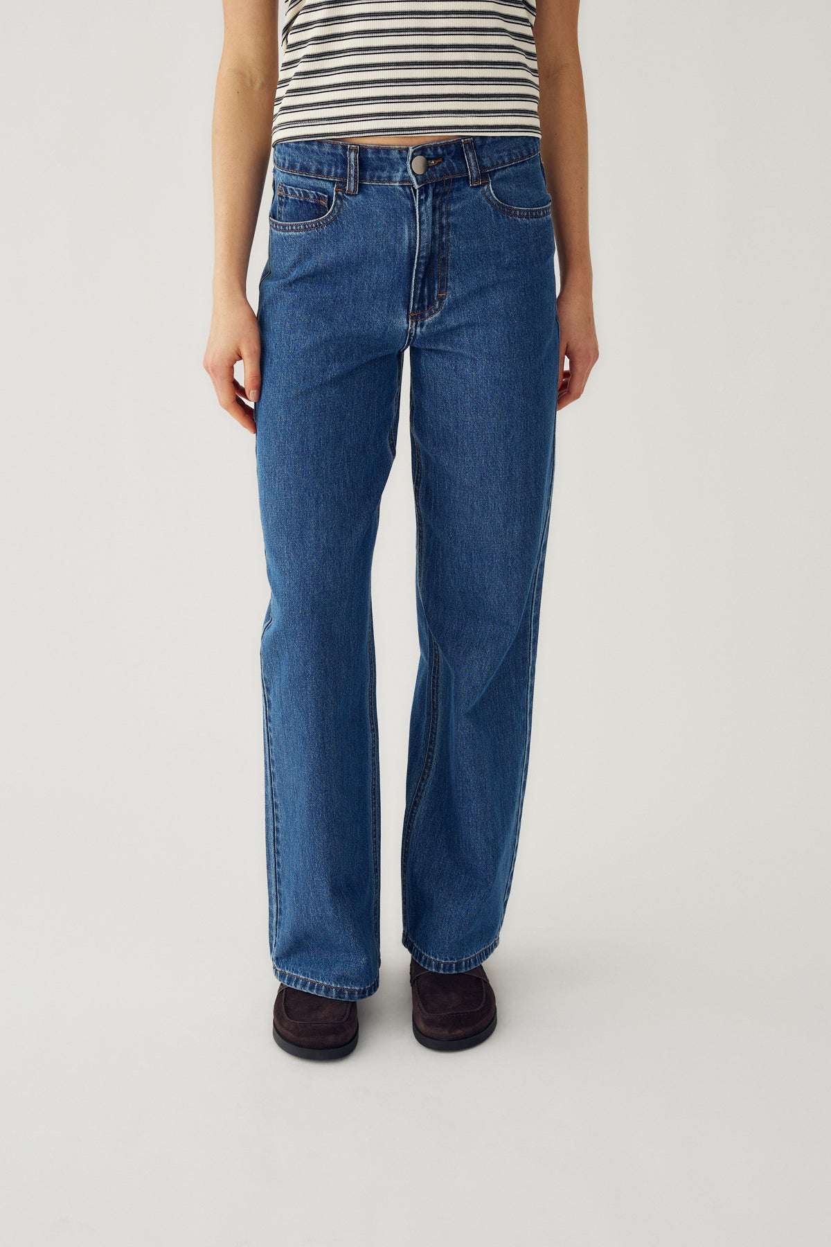 Noella N-Katy MW Jeans – Jeans med vide ben