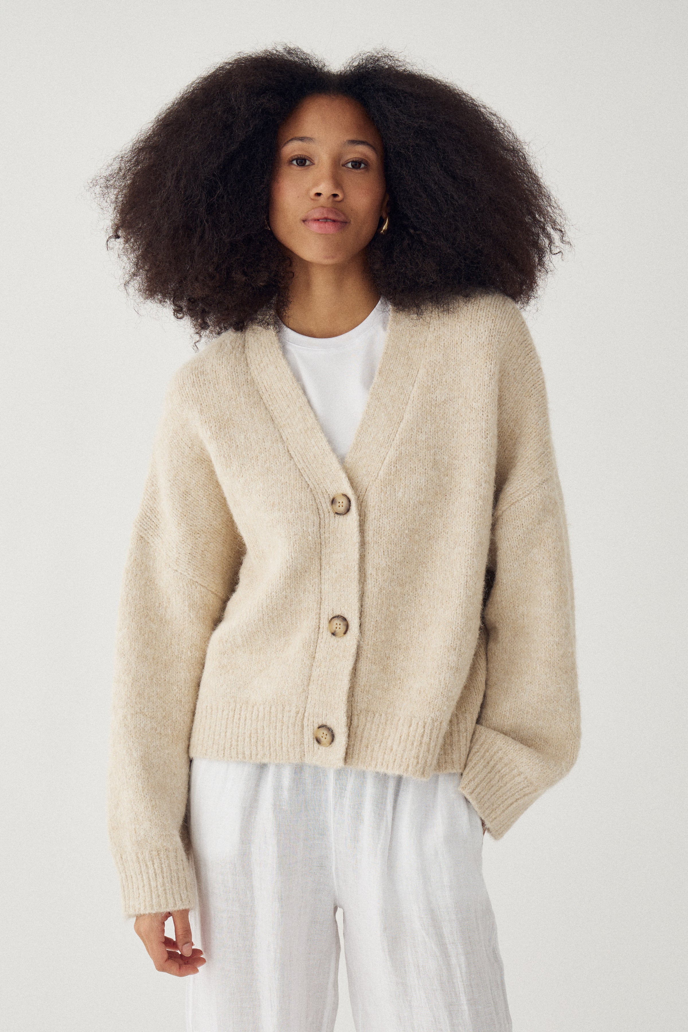 Noella N-Laiana Knit Cardigan – Kraftig strikket cardigan