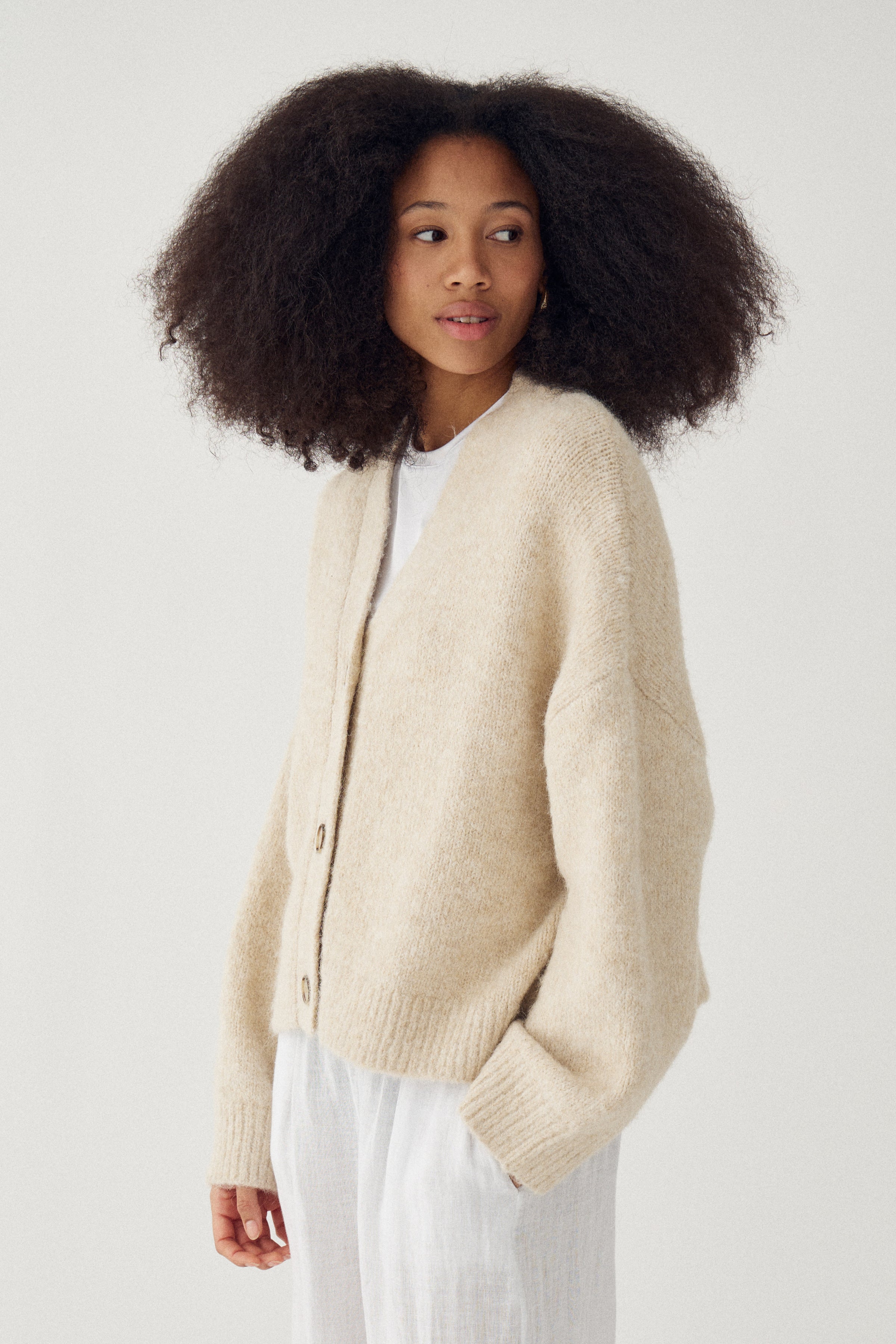 Noella N-Laiana Knit Cardigan – Kraftig strikket cardigan