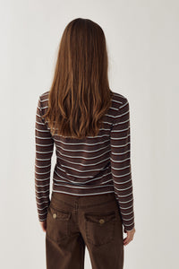 Noella N-Lidie LS Top – Langærmet stribet bluse