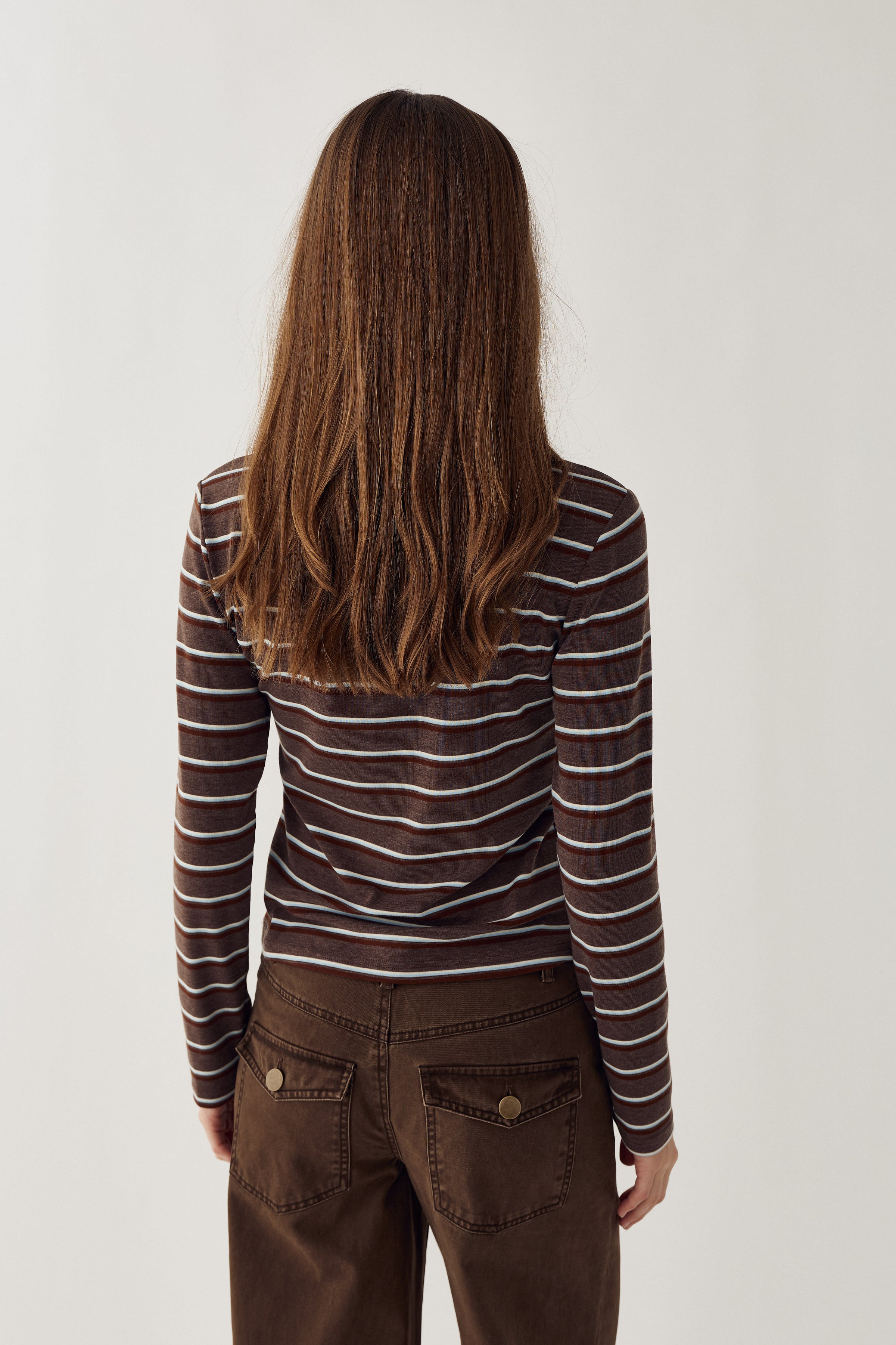 Noella N-Lidie LS Top – Langærmet stribet bluse