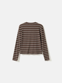Noella N-Lidie LS Top – Langærmet stribet bluse
