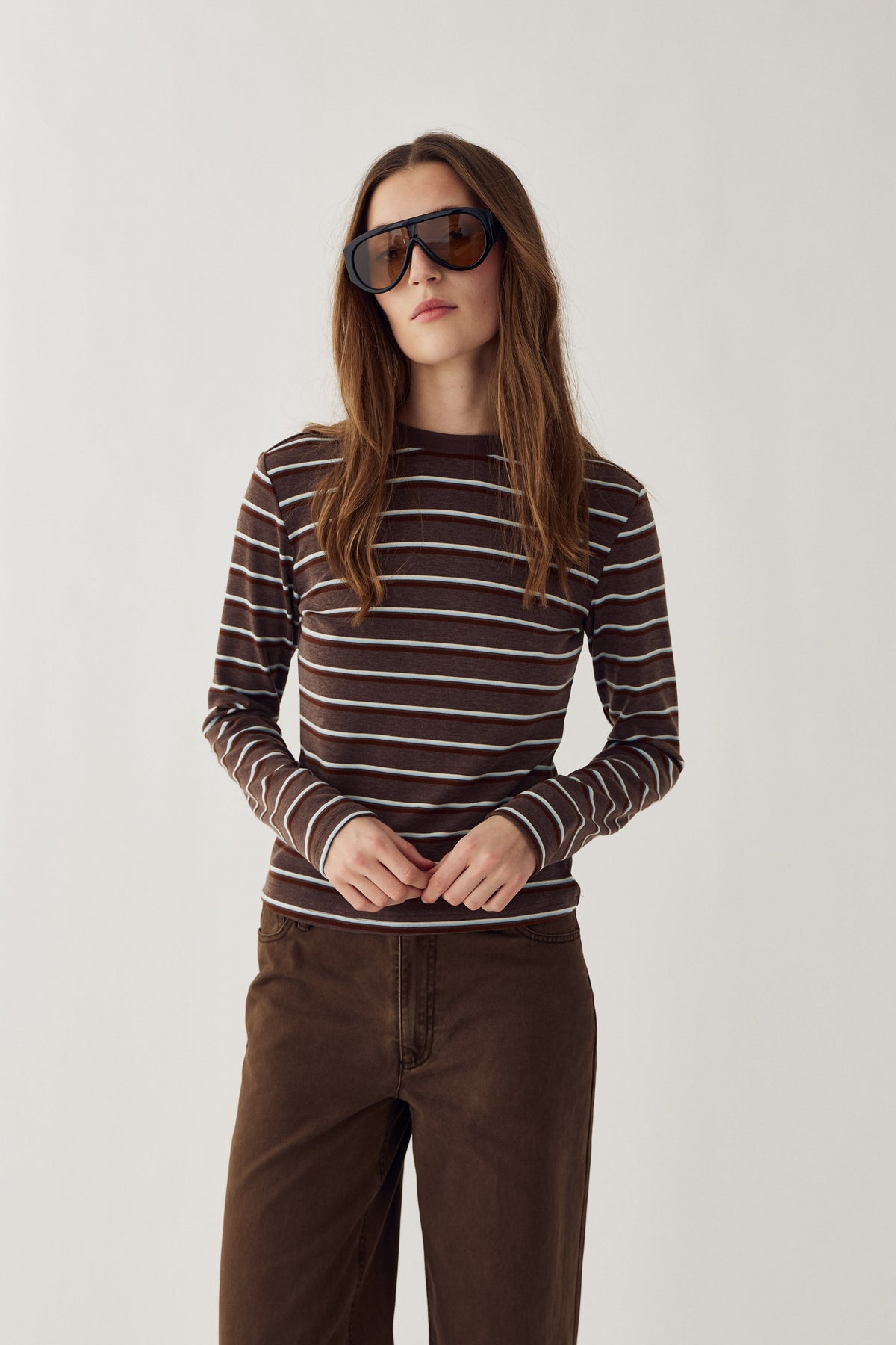 Noella N-Lidie LS Top – Langærmet stribet bluse