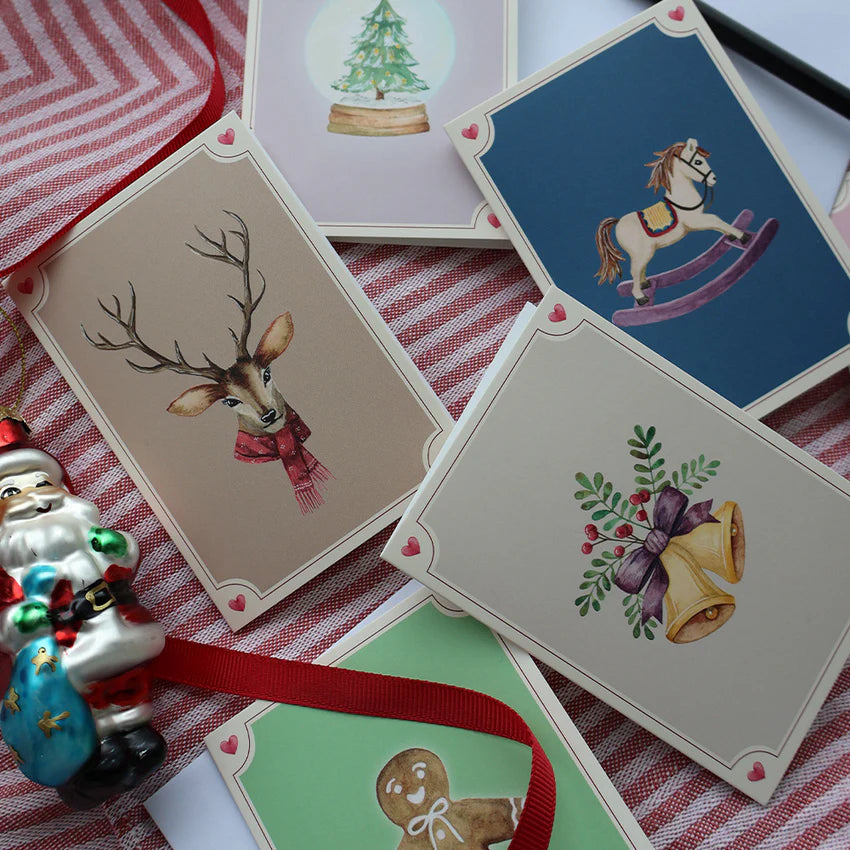 Lille Foldet kort, Deer - Jul