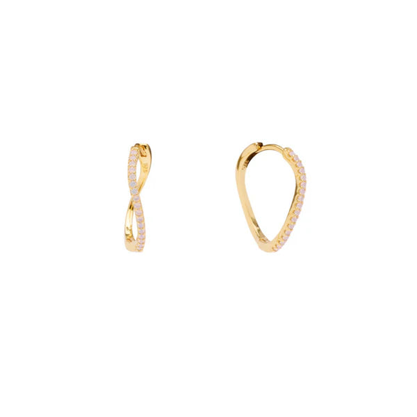 Amelia Petit Hoops Øreringe - Light Rose