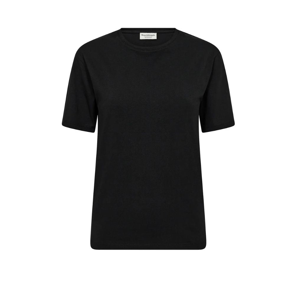 T-shirt Abelone Slimfit - Sort
