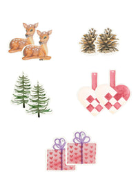 Gavemærker, 10 stk., Christmas Tree Mix