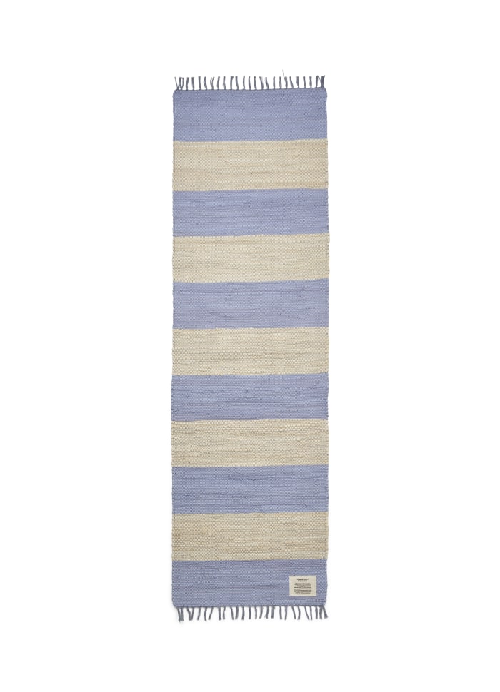 Bongusta Chindi tæppe 60x200 cm – Baby Lavendel & Cream