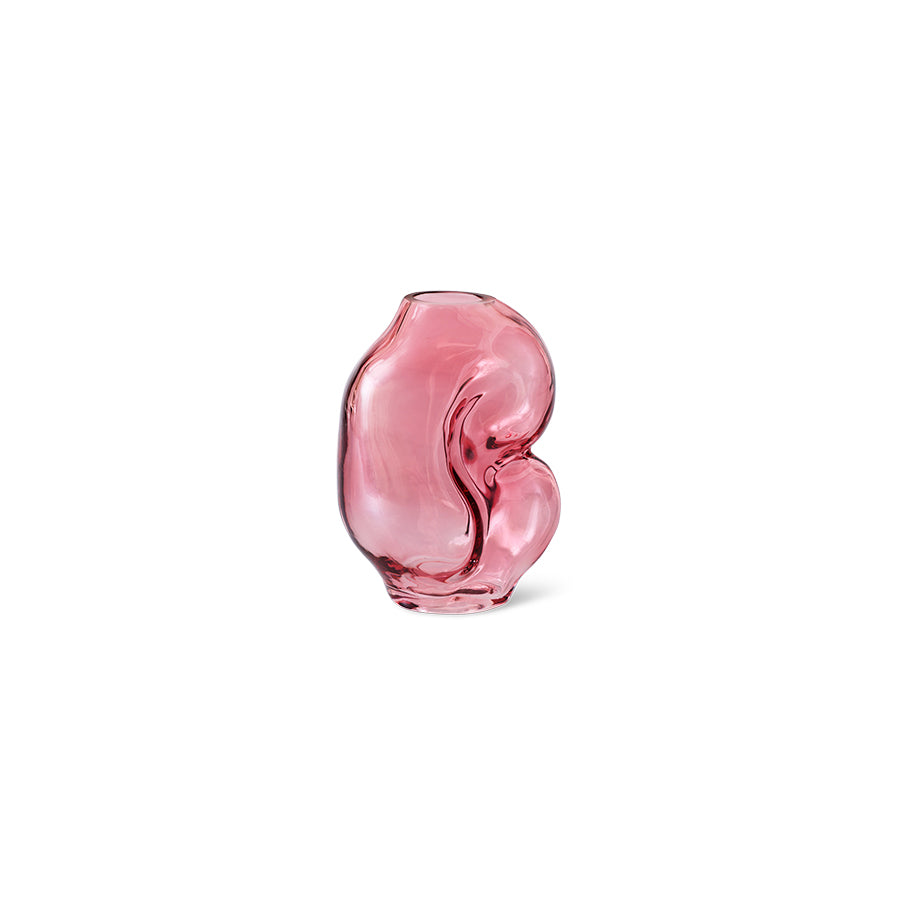 HKliving Gleam vase – elegant glasvase i rosa nuance