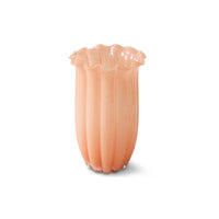 Høj glasvase i peach, HKliving