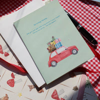 Foldet kort, Driving home - Jul