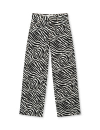 Mock Twill Christel AOP Jeans – Zebra – Mads Nørgaard