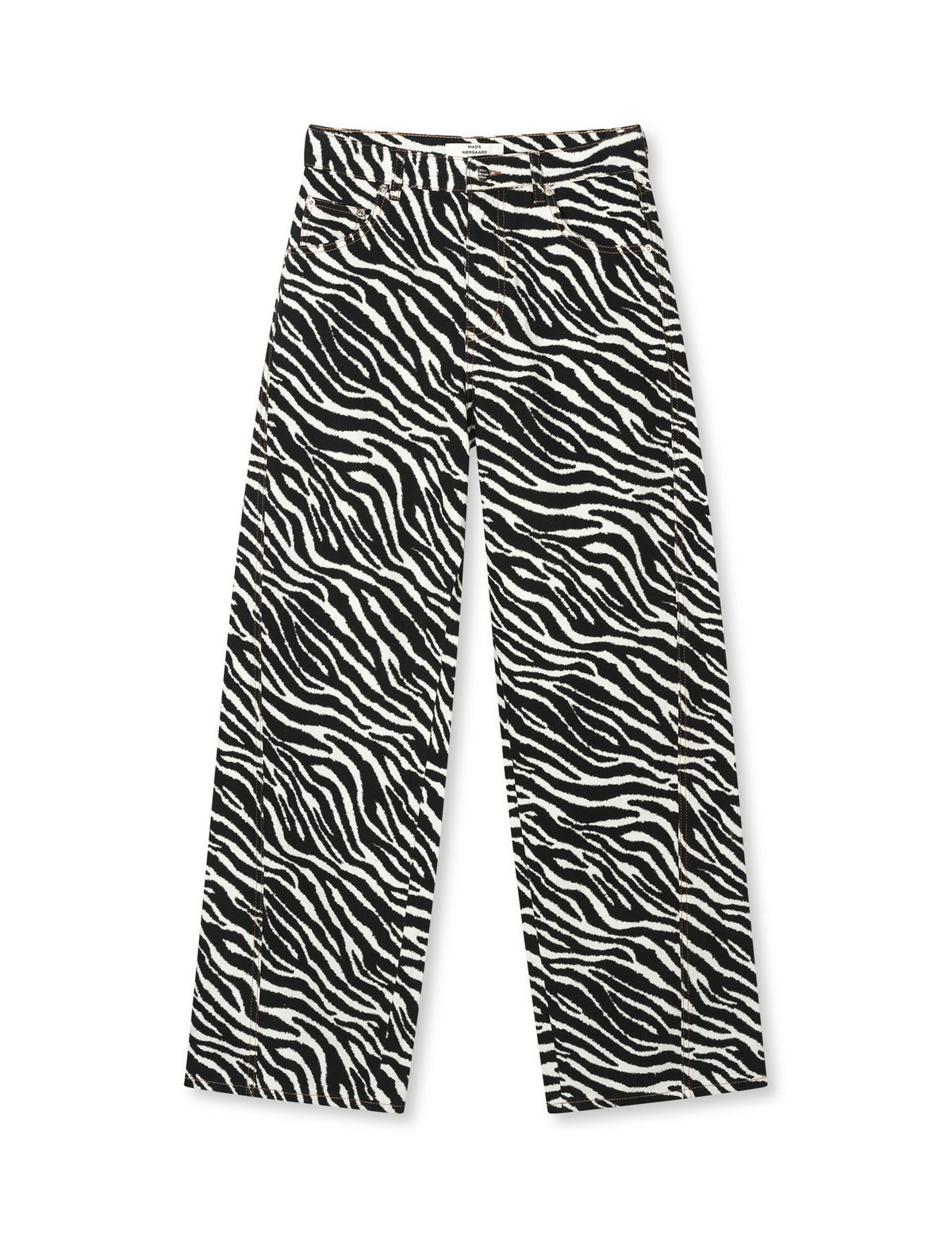 Mock Twill Christel AOP Jeans – Zebra – Mads Nørgaard