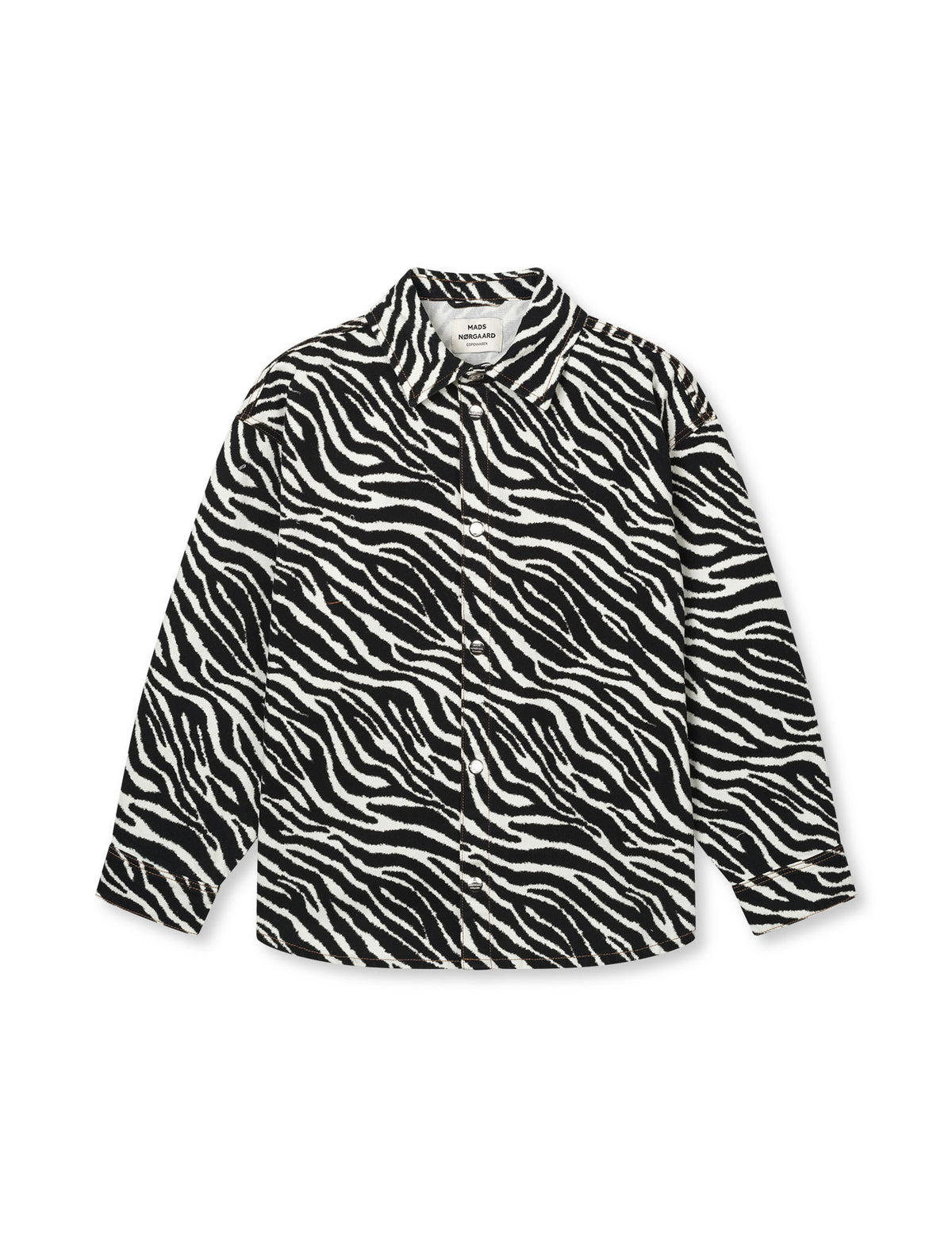 Mock Twill Gisla AOP Shirt – Zebra – Mads Nørgaard