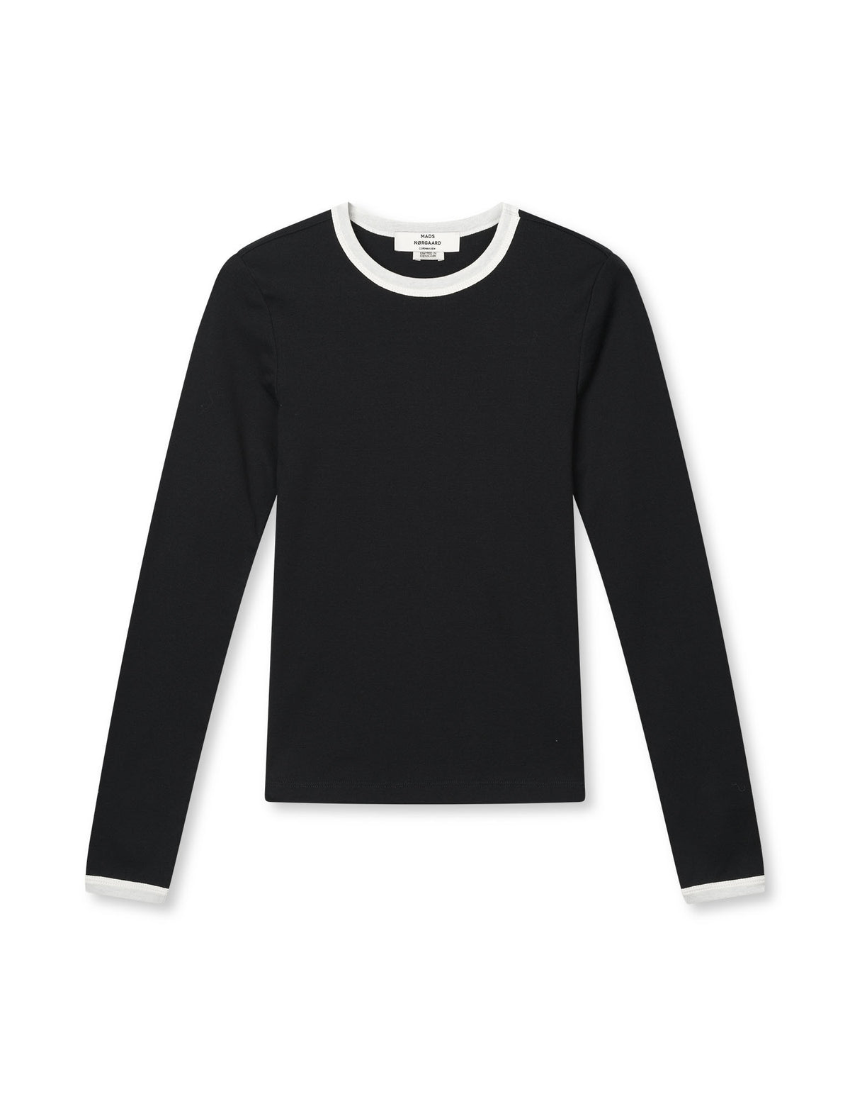 Grace Jersey Camille Tee LS – Black/Vanilla Ice – Mads Nørgaard
