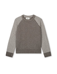 Super Wool Sofie Iceland Sweater – Turkish Coffee/Vanilla Ice – Mads Nørgaard