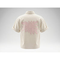 Kicka Bluse Cream og Rose – Onesize – OM-HU Copenhagen