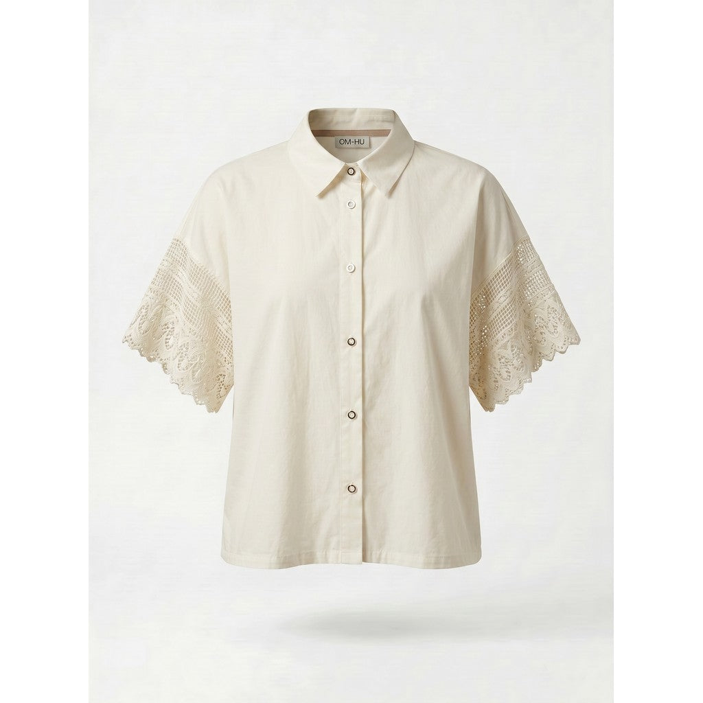 Kecla bluse Beige – OM-HU Copenhagen