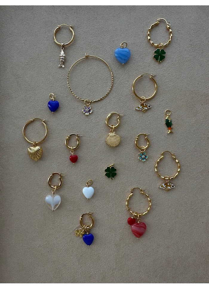 French Heart Charm - Peanut