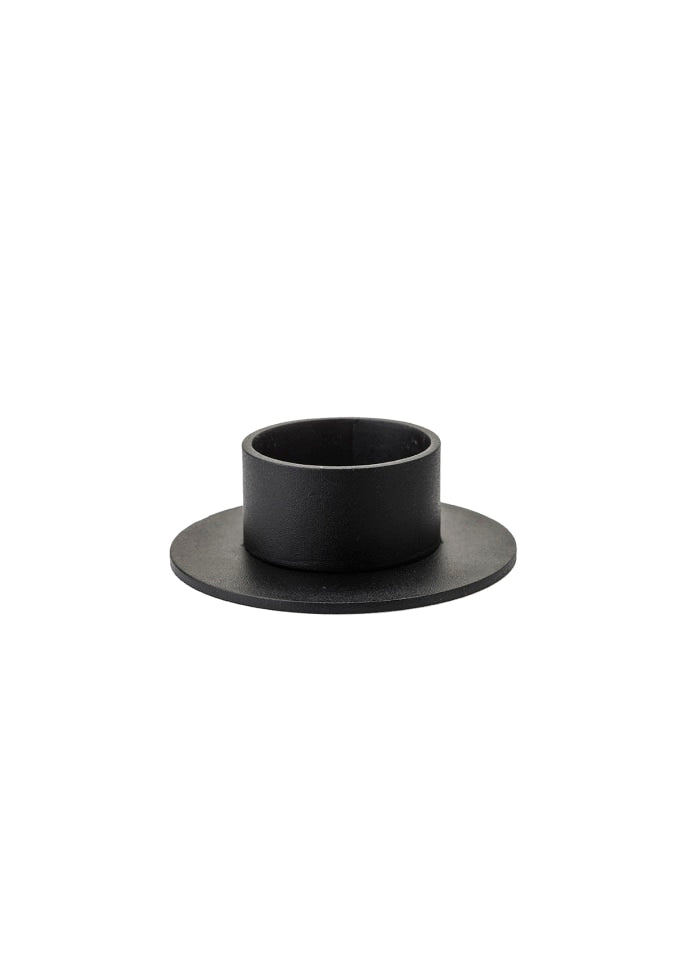 The Circle Lysestage 5 cm – Black – Kunstindustrien