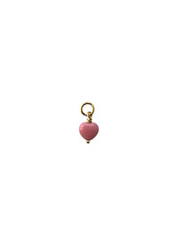 French Petite Heart Charm - ROSA