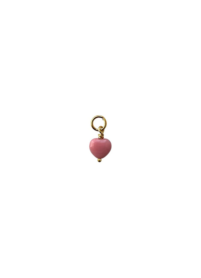 French Petite Heart Charm - ROSA