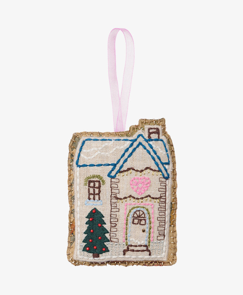 Townhouse Ornament – Juleophæng i silke
