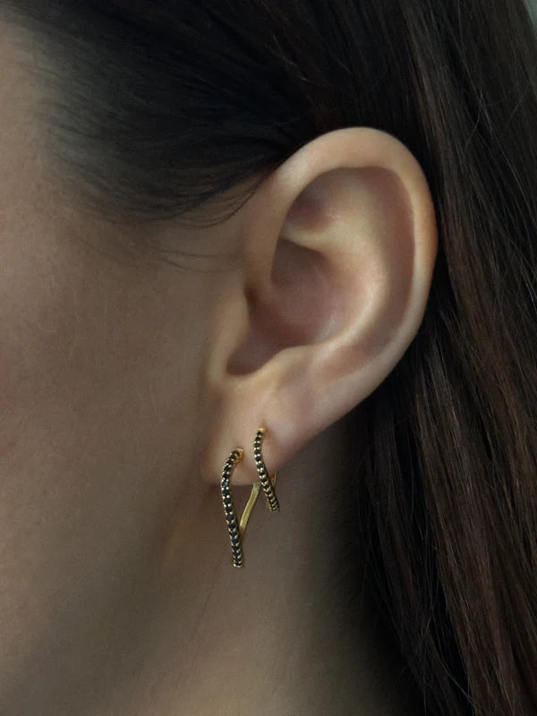 Amelia Petit Hoops Øreringe - Light Rose