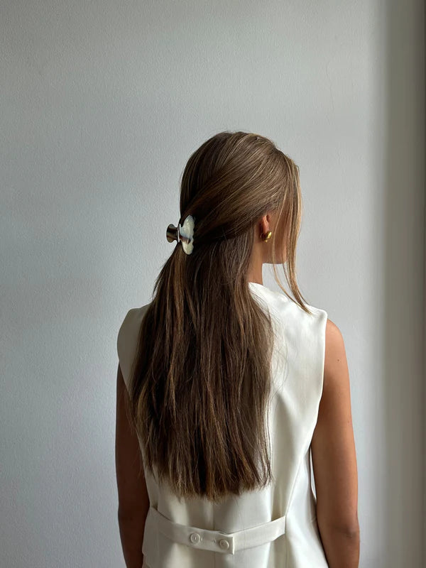 Petite Ace - Grey/powder - Hårklemme