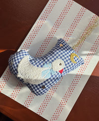 Sissel Edelbo Stocking Goose Ornament – Navy Checks