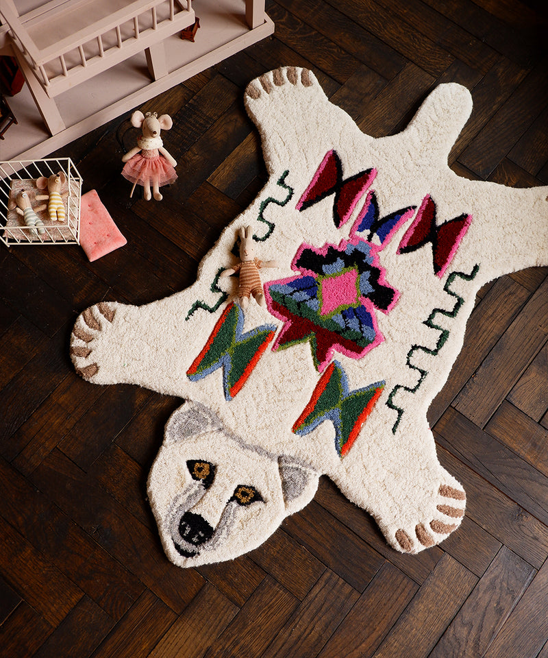 Tæppe - Kasbah Polar bear - lille