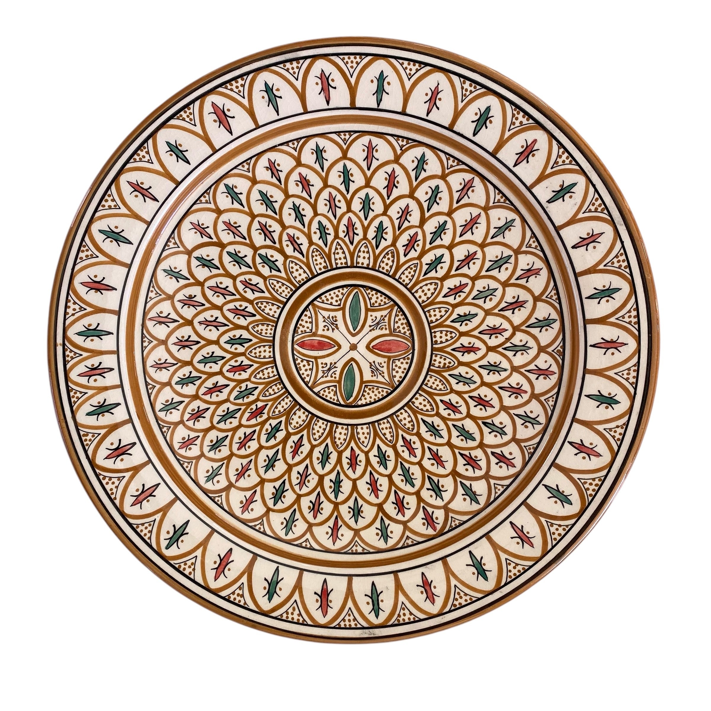 Honningfarvet Keramikfad Puk 35 cm – Wetendorf Living