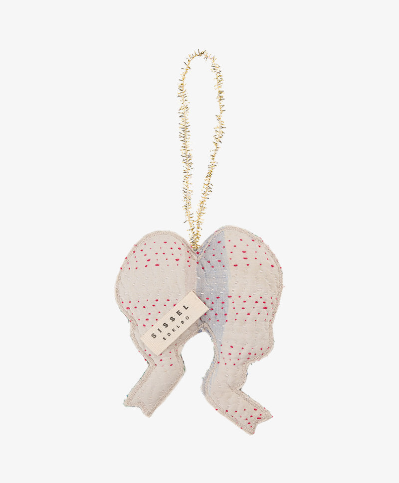 Sissel Edelbo Christmas Bow Ornament – Silver Blue