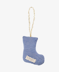 Sissel Edelbo Stocking Goose Ornament – Navy Checks